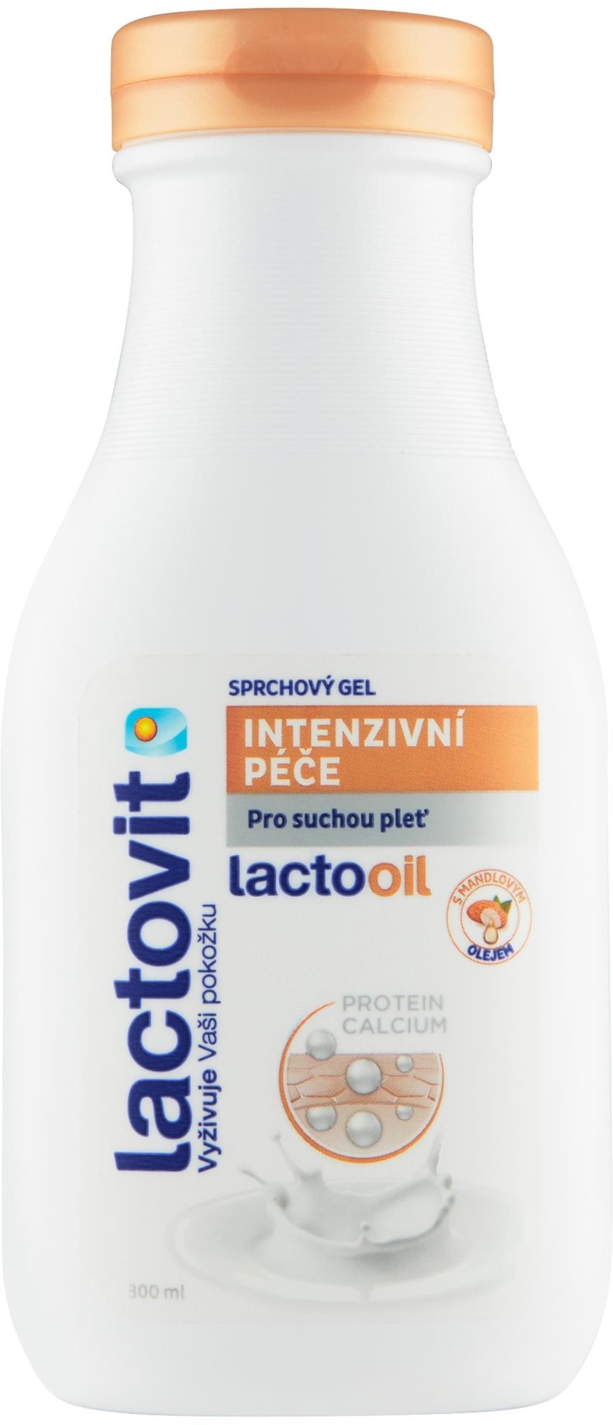 Tusfürdő LACTOVIT LactoOil Intenzíven ápoló tusfürdő zselé 300 ml