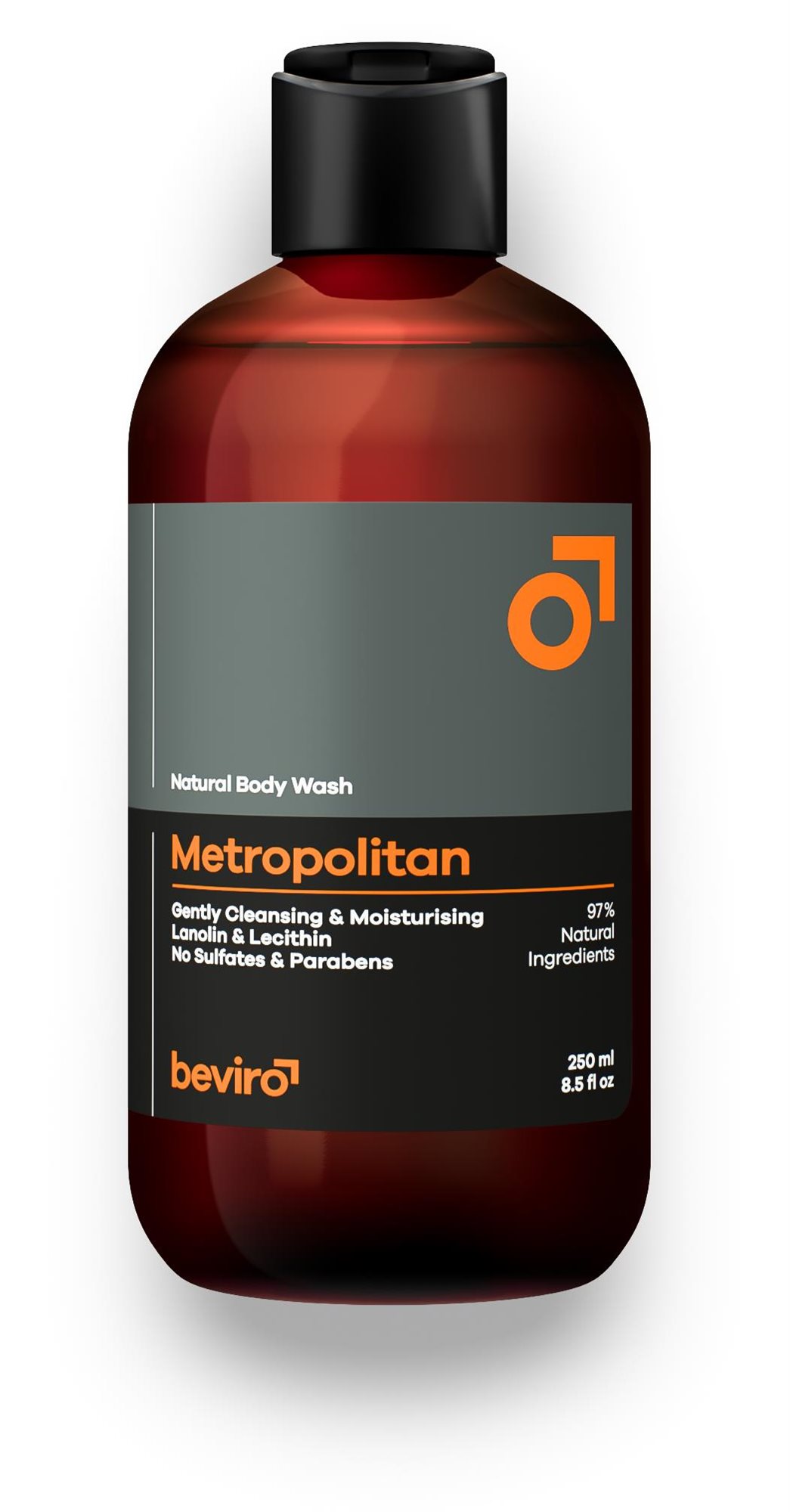 Tusfürdő BEVIRO Natural Body Wash Metropolitan 250 ml