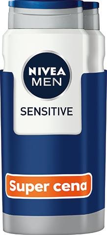 NIVEA MEN Sensitive Shower Gel 2 × 500 ml