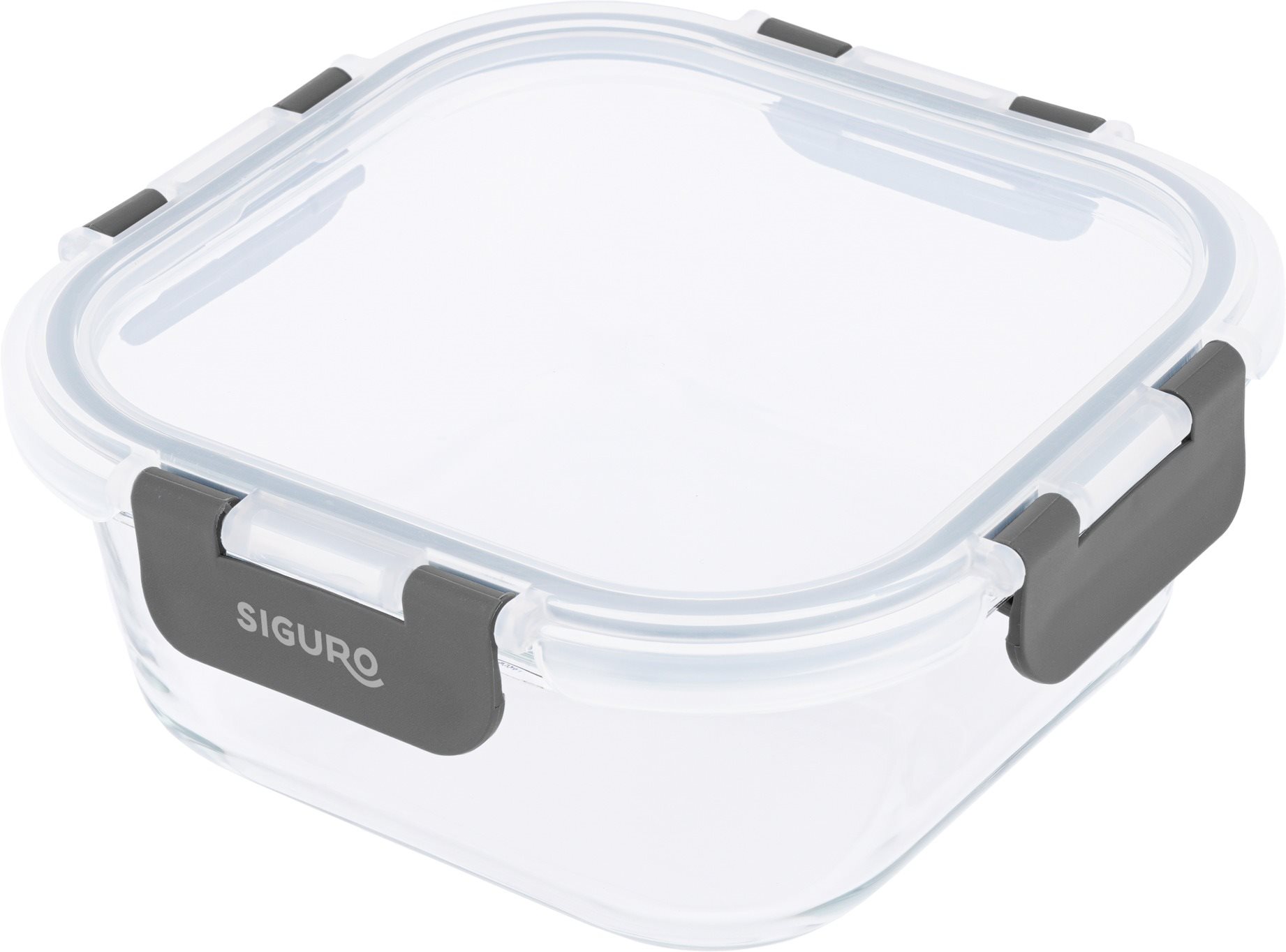 Siguro Glass Seal élelmiszertároló edény 0,8 l, 7 x 16 x 16 cm