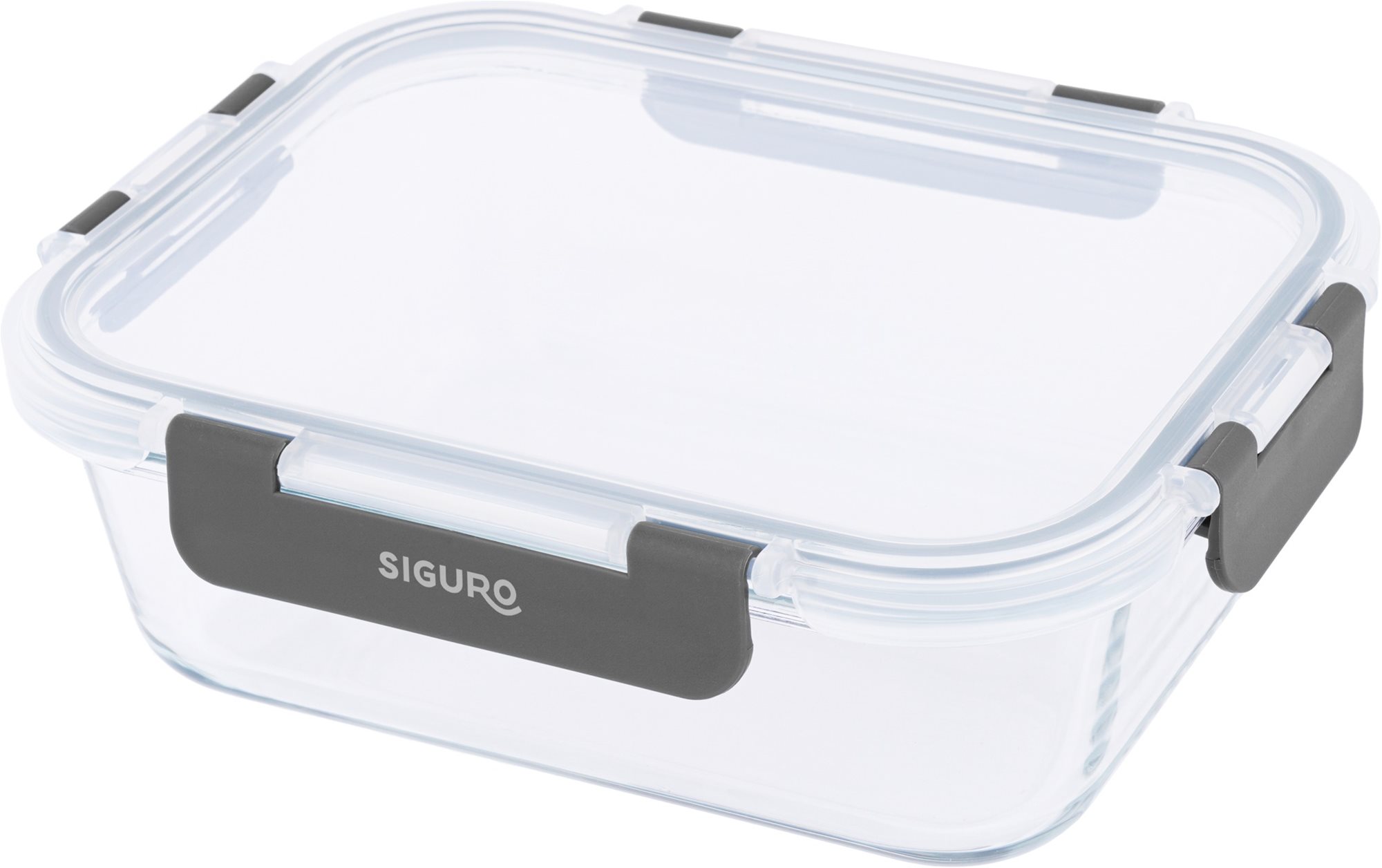 Siguro Glass Seal élelmiszertároló edény 1,0 l, 7,5 x 21 x 16,5 cm