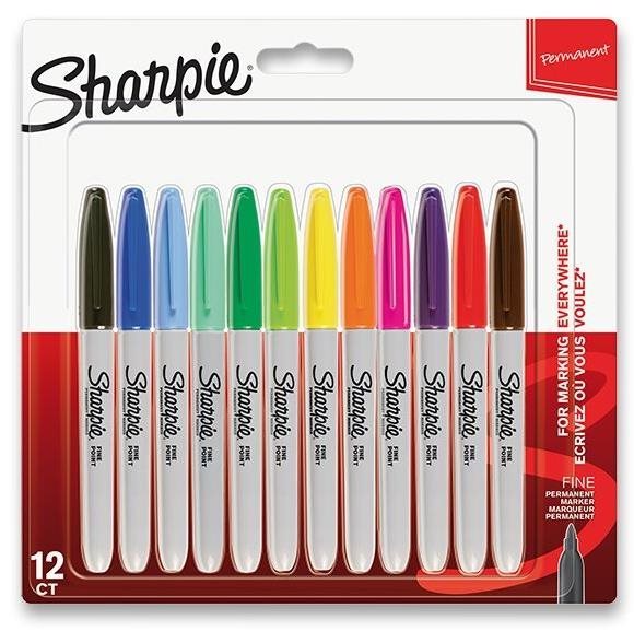 SHARPIE Fine, 12 színű