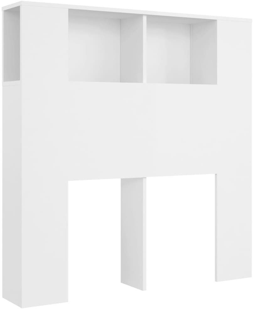 Shumee Čelo postele s úložným prostorem - bílé, 100 × 18,5 × 104,5 cm