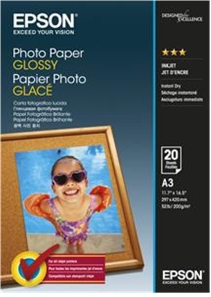 Epson Photo Paper Glossy A3 20 lap