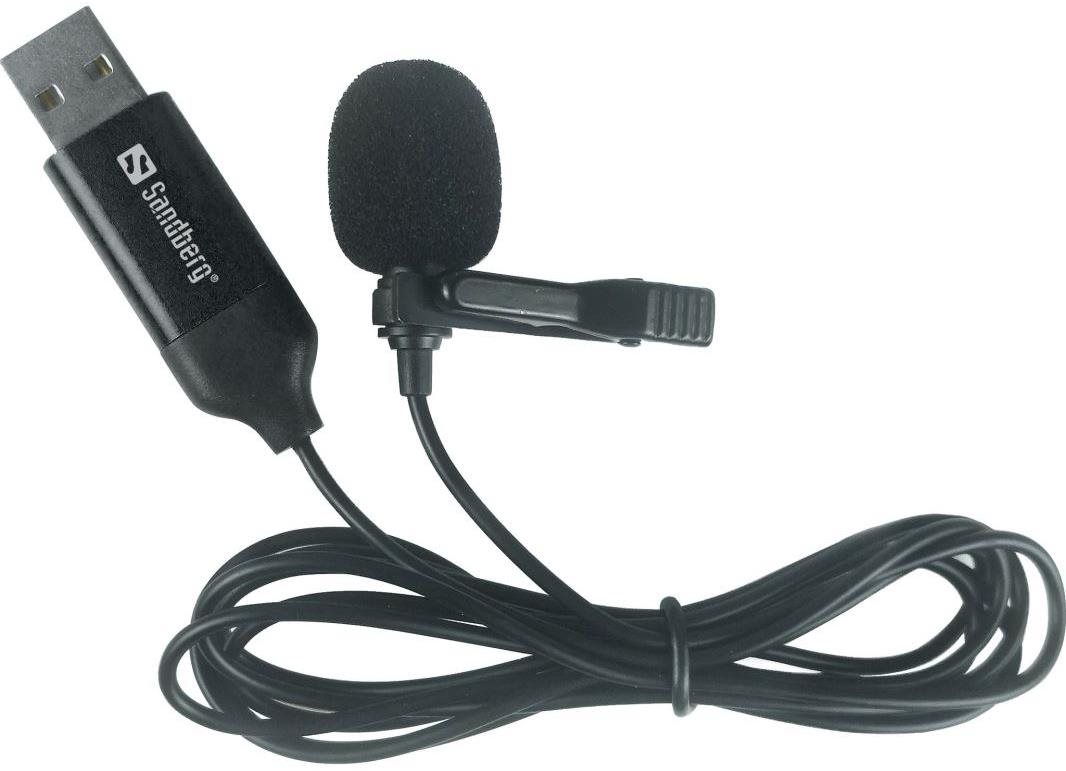 Sandberg Streaming USB mikrofon csíptetővel