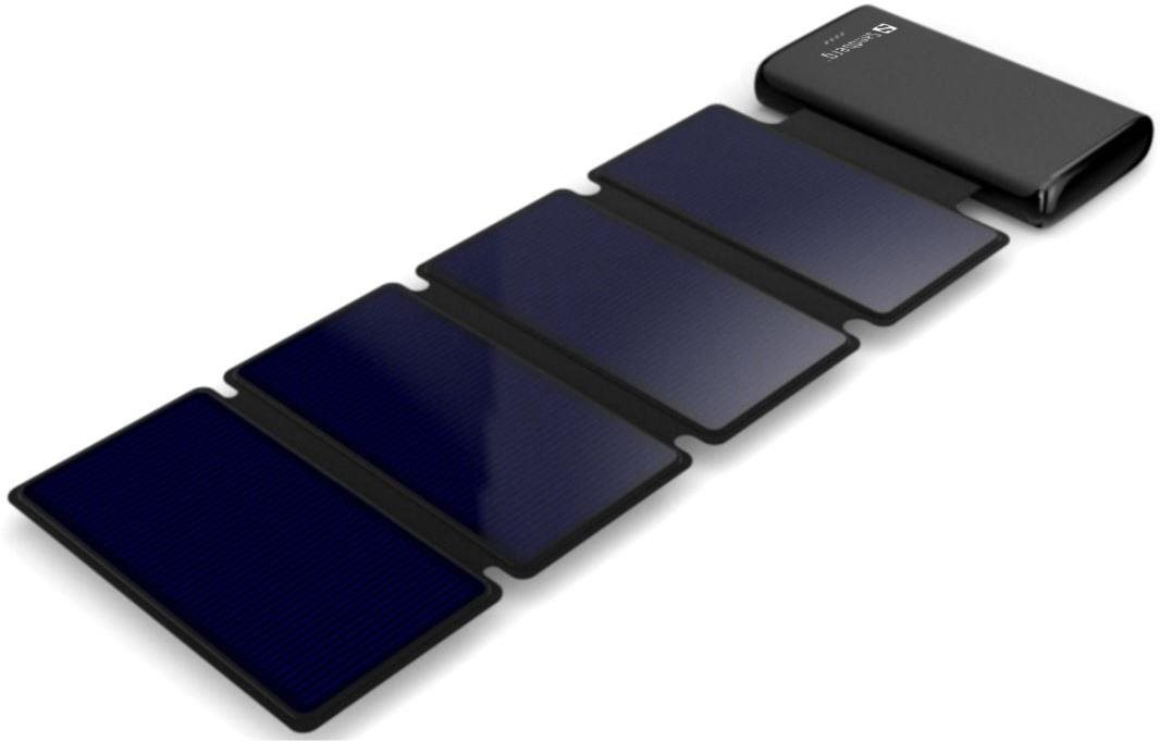 Sandberg Solar 4-Panel Powerbank 25000 mAh, szolár töltő, fekete