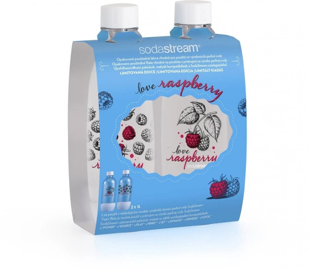 SodaStream Fuse Love Raspberry 2x1 l pótpalack