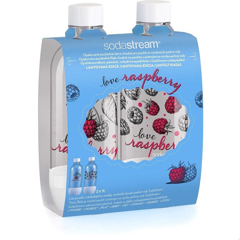 Sodastream palack SodaStream JET Love Raspberry 2x 1 L pótpalack