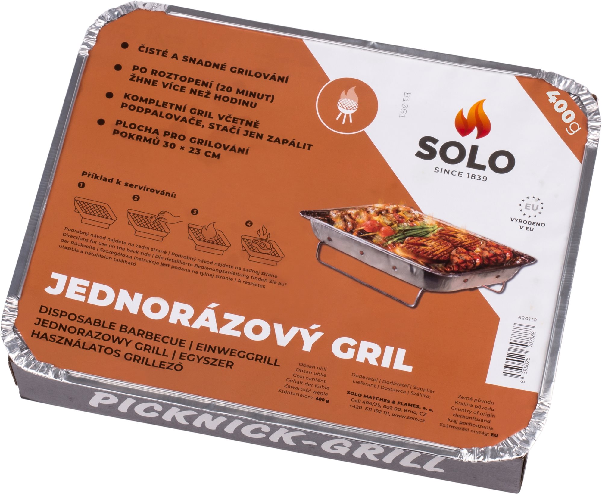 SOLO Egyszer használatos grill