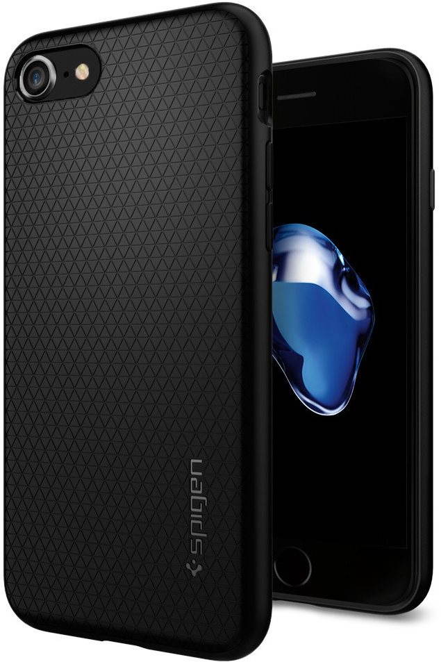 Spigen Liquid Air Black iPhone 7/8/SE 2020/SE 2022 fekete tok