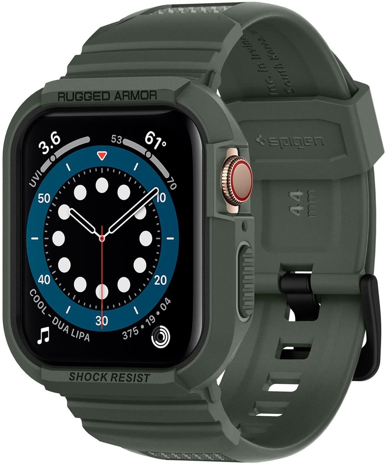 Spigen Rugged Armor Pro Green Apple Watch 8/7 (45mm)/SE 2022/6/SE/5/4 (44mm)