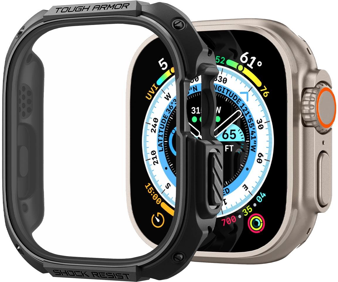 Spigen Tough Armor Black Apple Watch Ultra 49 mm