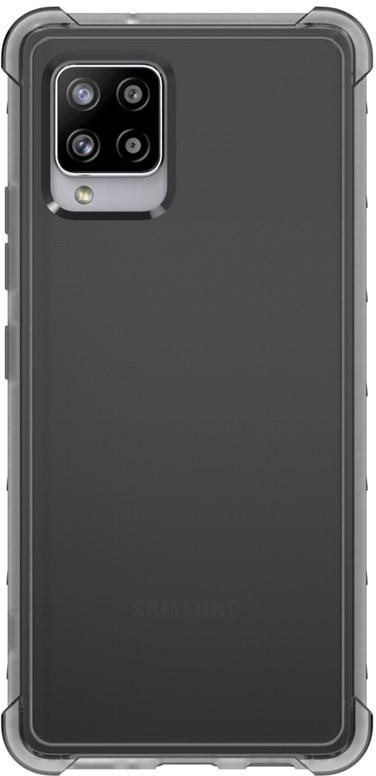 Samsung Galaxy A42 (5G) félig átlátszó fekete tok