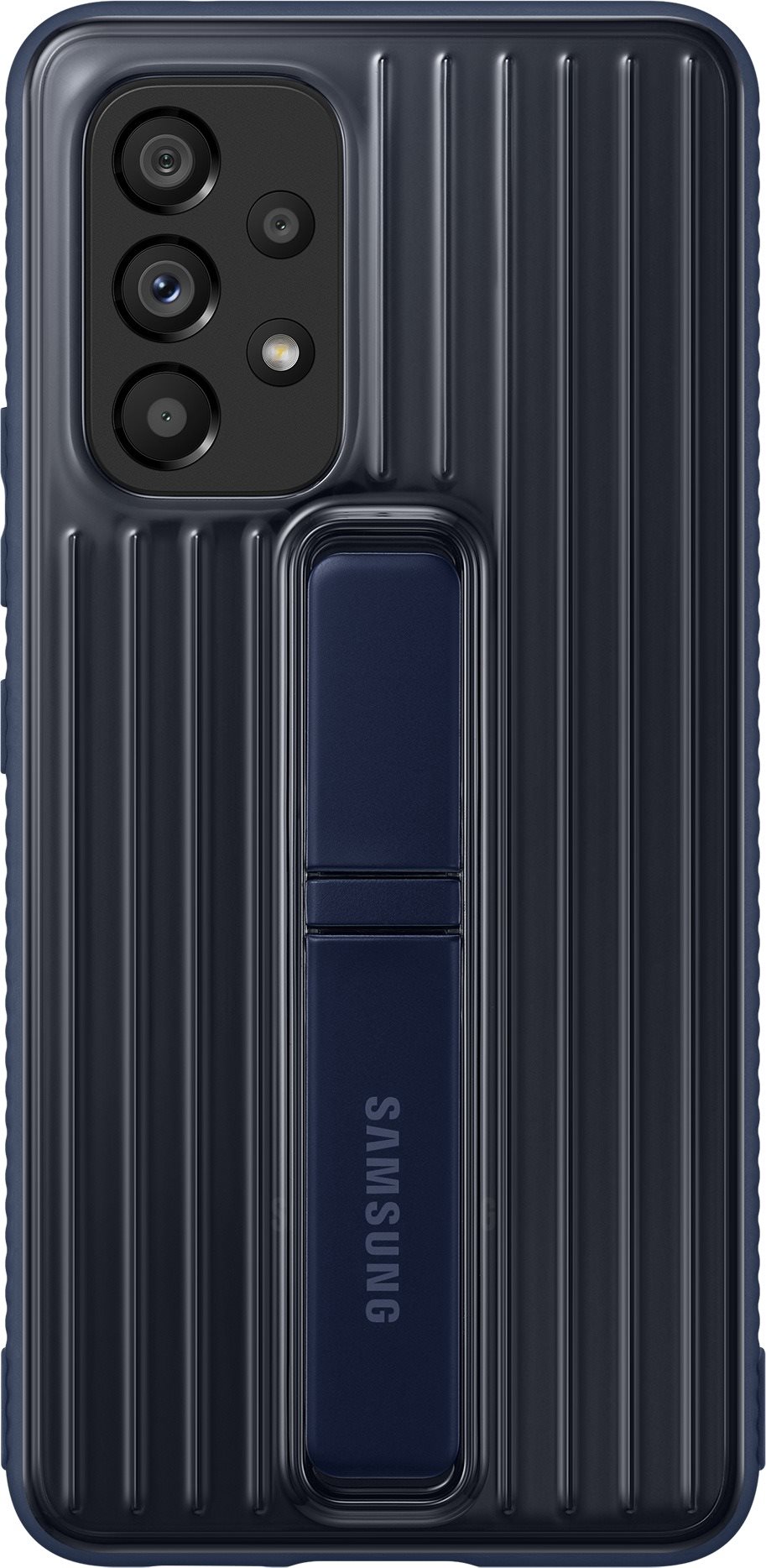 Samsung Galaxy A53 5G Edzett hátlapvédő tok állvánnyal tengerészkék