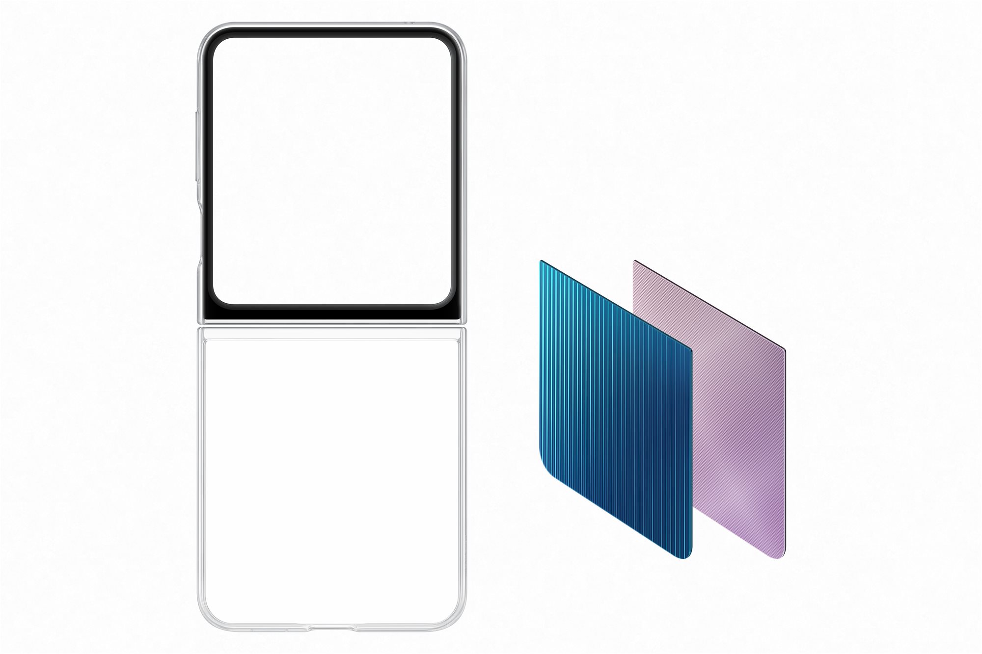 Kryt na mobil Samsung Galaxy Z Flip5 Designový kryt FlipSuit průhledný