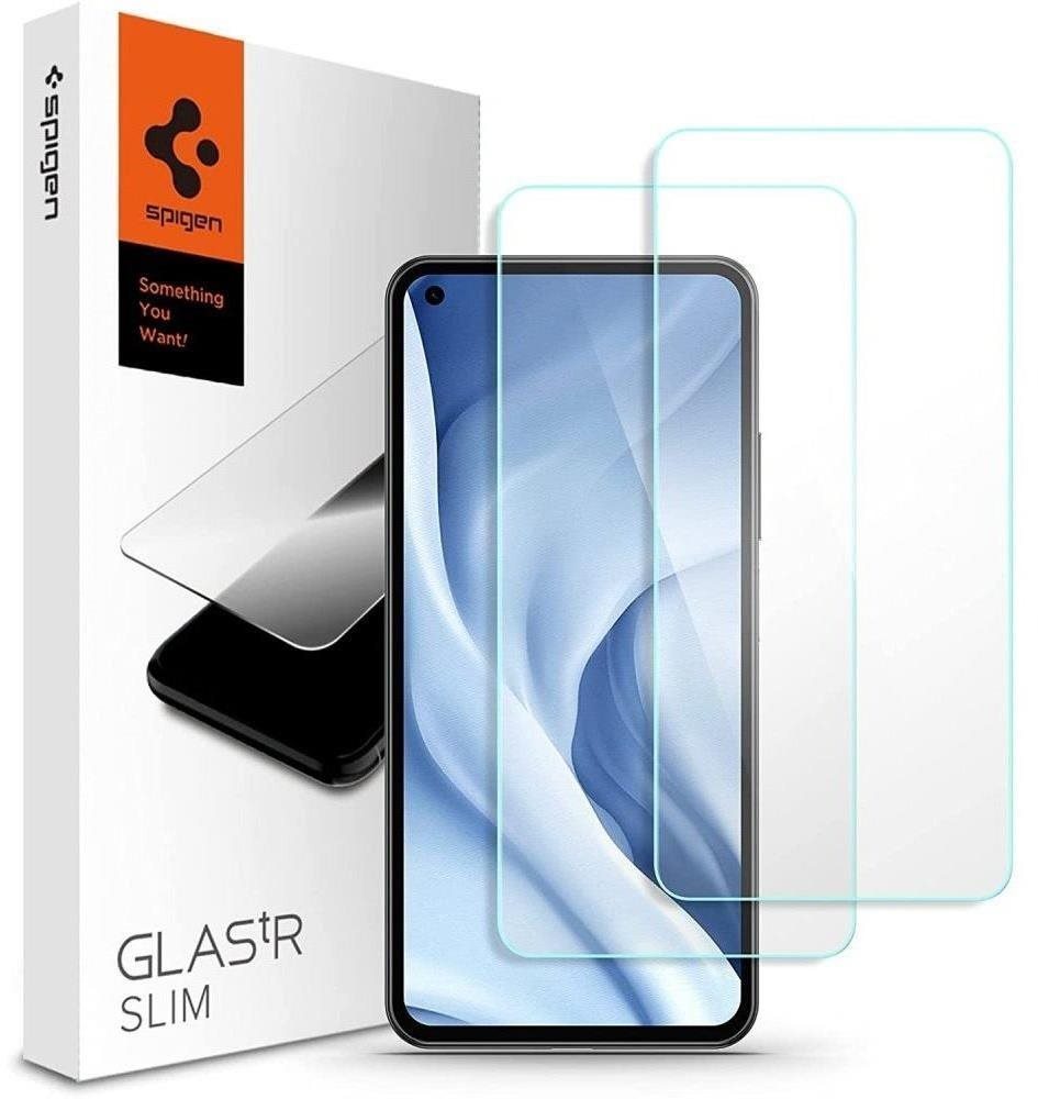 Spigen Glas tR Slim 2 Pack Xiaomi Mi 11 Lite/Xiaomi Mi 11 Lite 5G üvegfólia