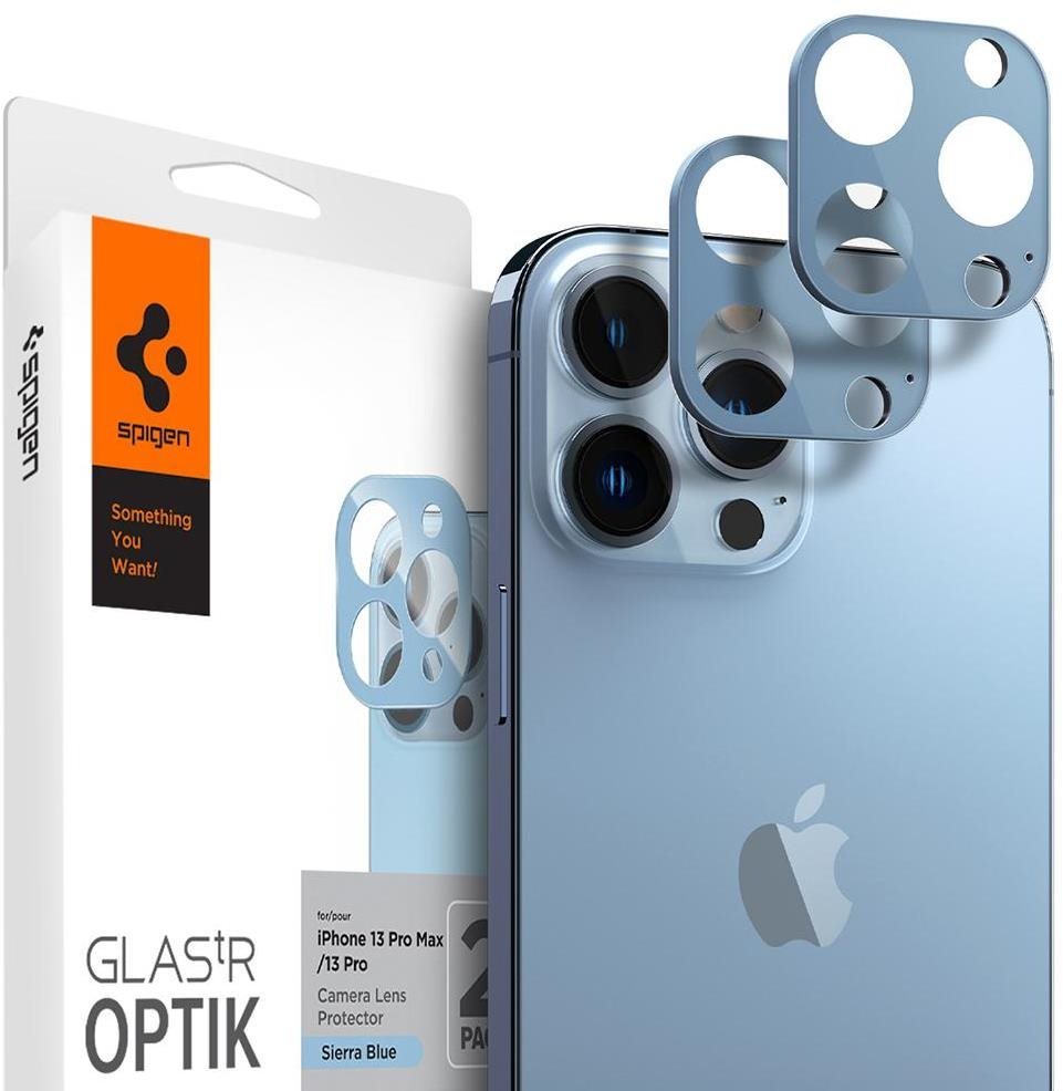 Spigen tR Optik 2 Pack Sierra Blue iPhone 13 Pro/13 Pro Max