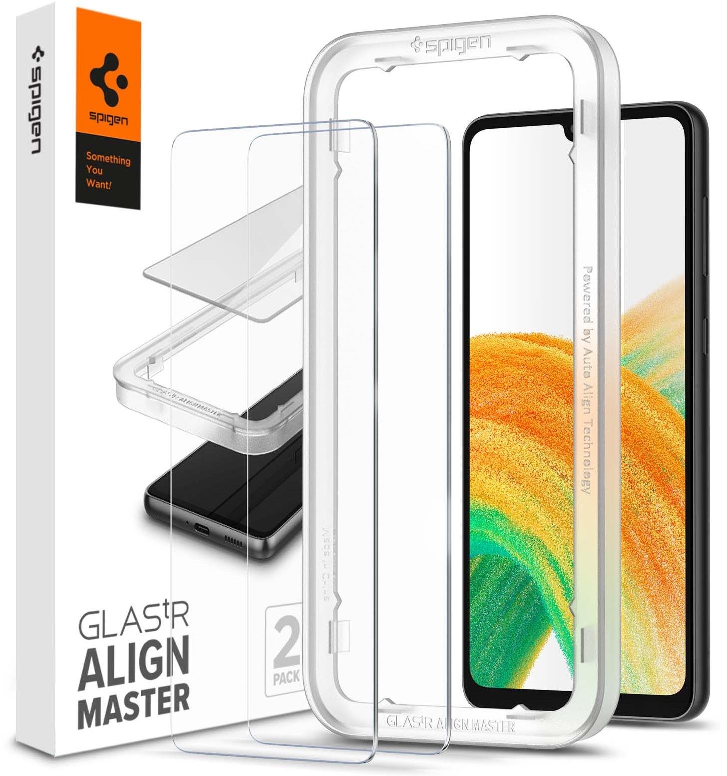 Spigen AlignMaster Glas.tR 2 Pack Samsung Galaxy A33 5G üvegfólia