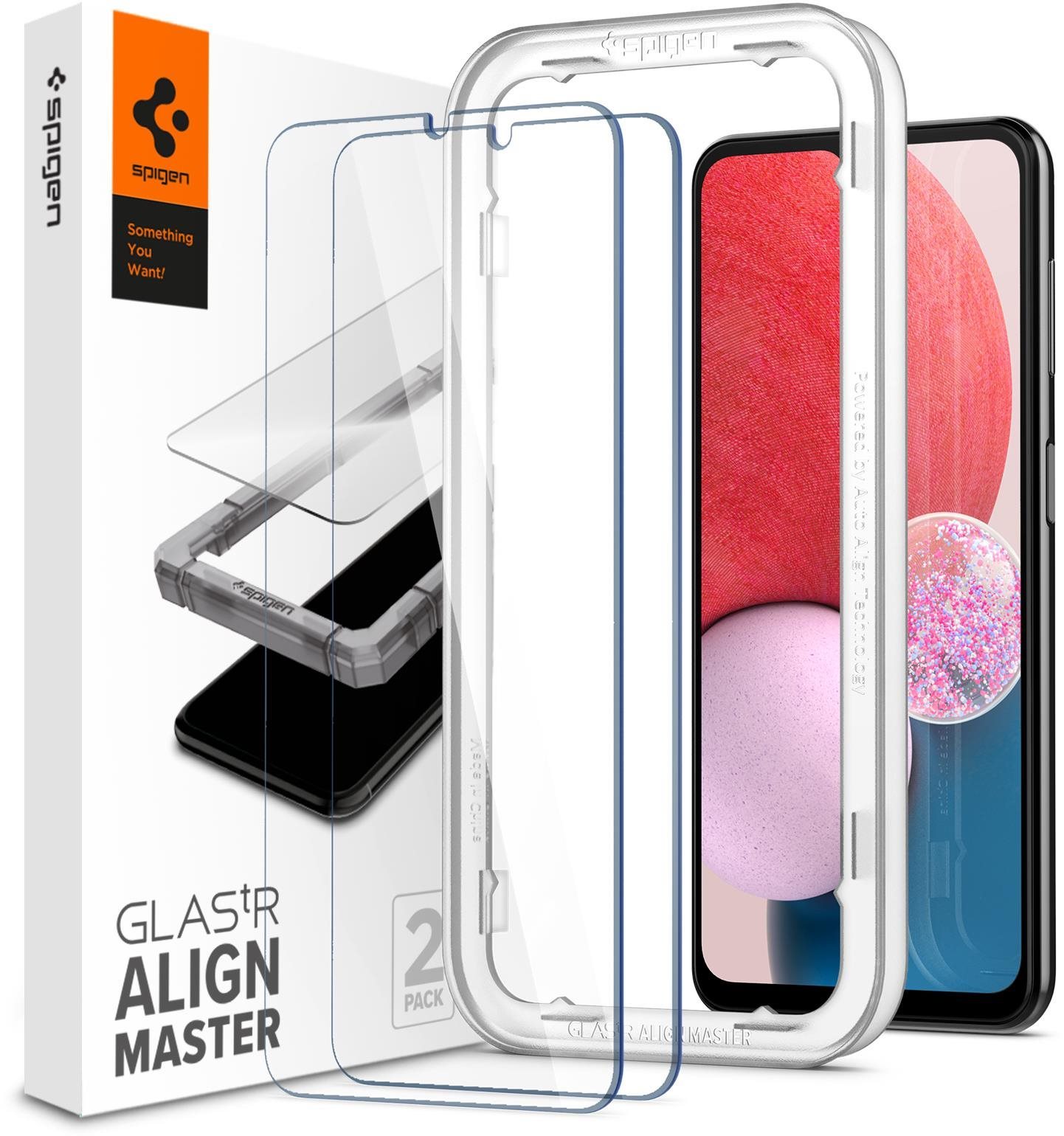 Spigen AlignMaster Glas.tR 2 Pack Samsung Galaxy A13 üvegfólia