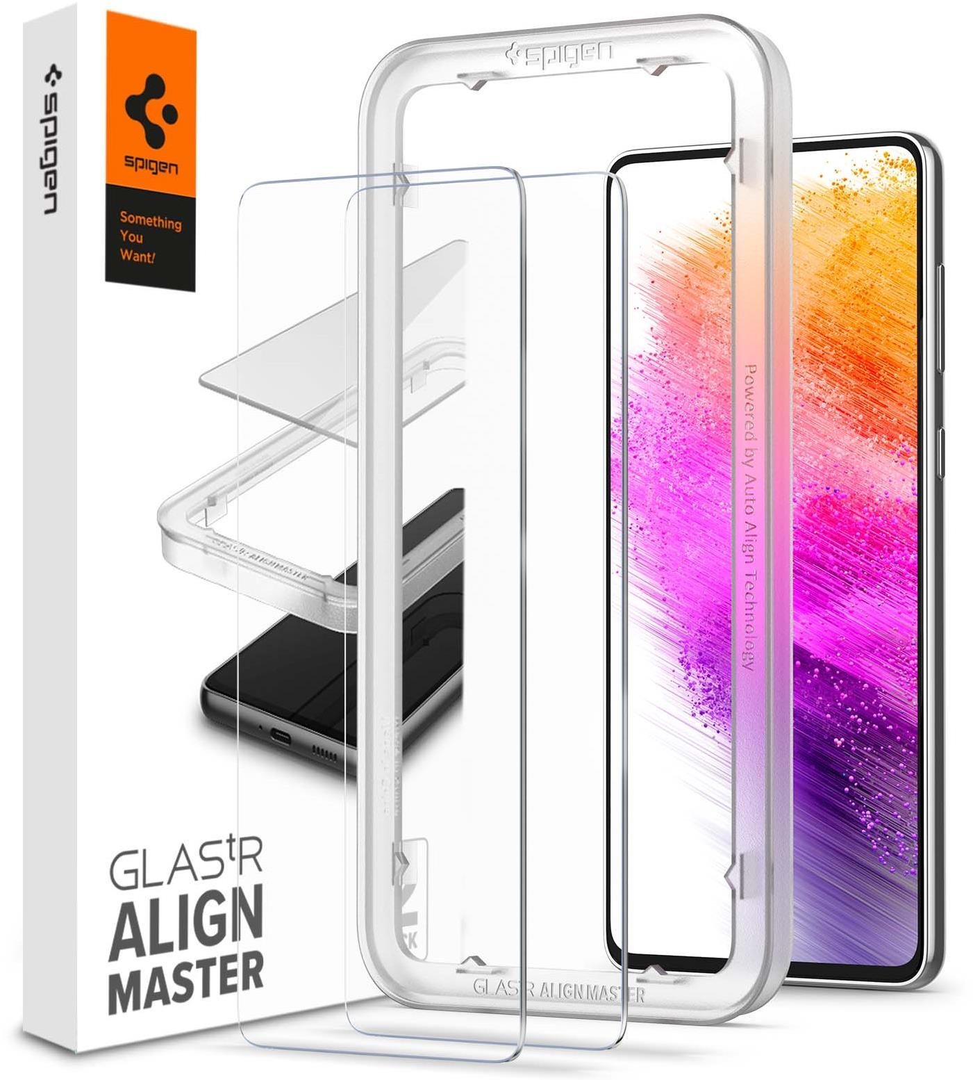 Spigen AlignMaster Glas.tR 2 Pack Samsung Galaxy A73 5G üvegfólia