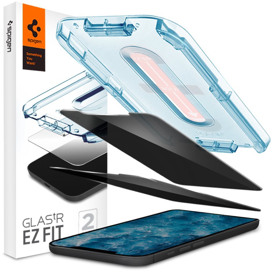Spigen Glas tR EZ Fit Privacy 2P iPhone 12/iPhone 12 Pro üvegfólia