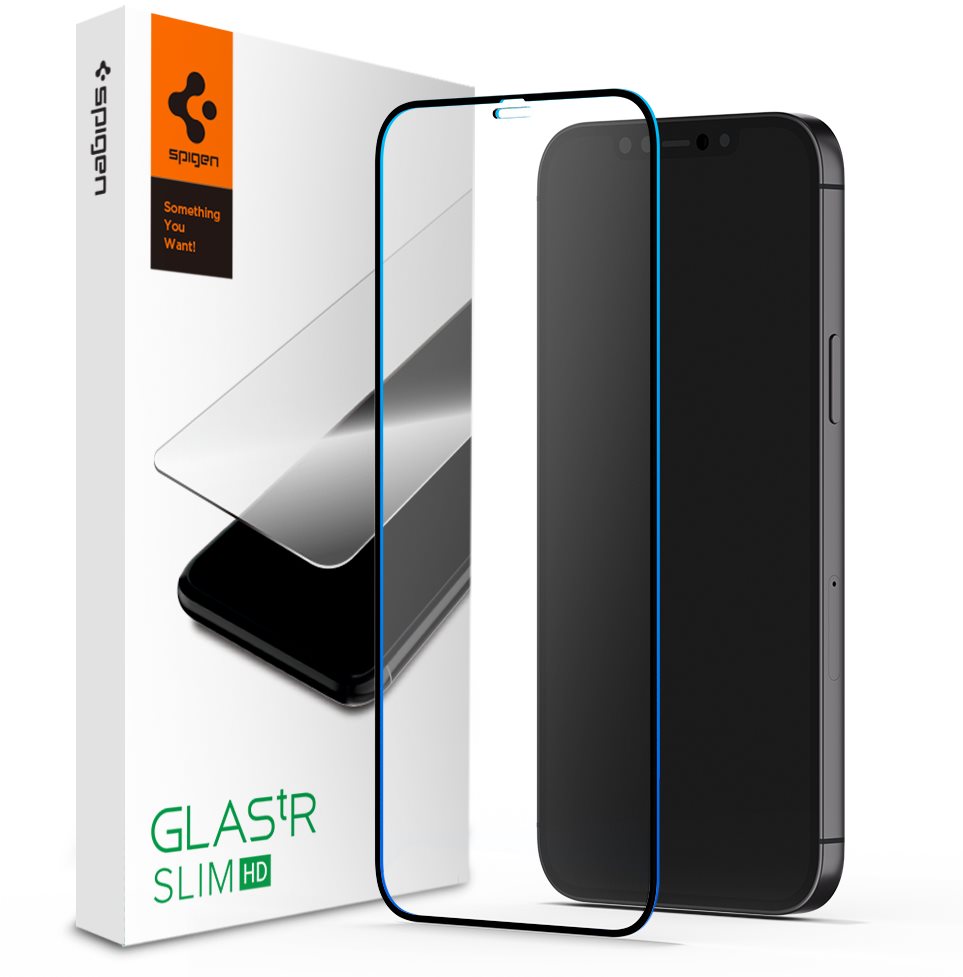 Spigen Glass FC Black HD 1 Pack iPhone 12 mini üvegfólia