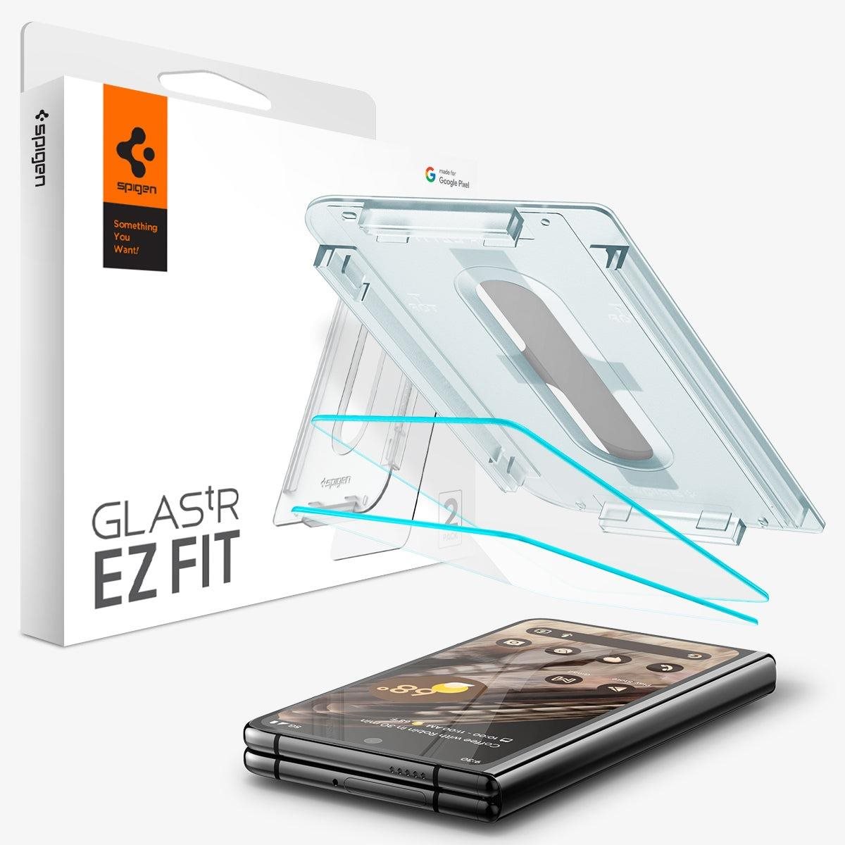 Spigen Glass EZ Fit 2 Pack Google Pixel Fold üvegfólia