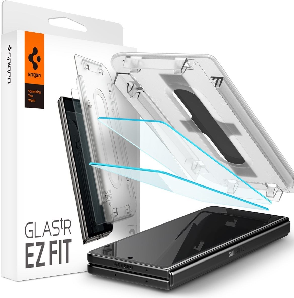 Spigen Glass tR EZ Fit Cover 2 Pack Transparency Samsung Galaxy Z Flip5