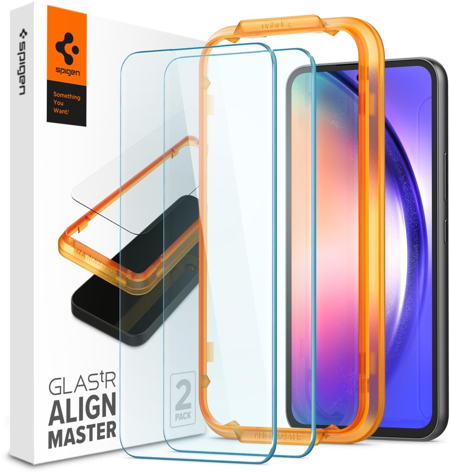 Spigen Glass Align Master Clear 2 Pack Samsung Galaxy A54 5G üvegfólia