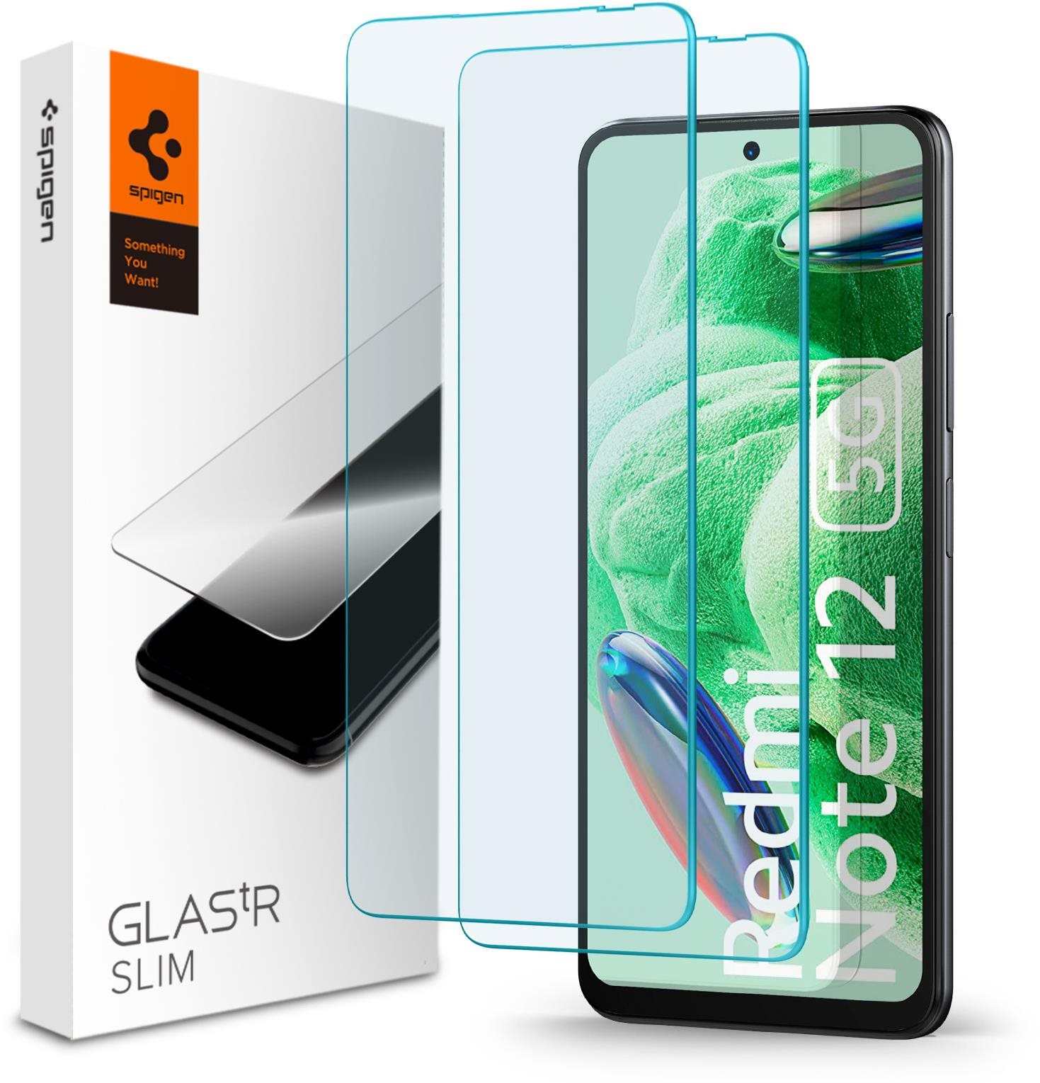 Spigen Glass TR Slim 2 Pack Xiaomi Redmi Note 12 5G/POCO X5 5G üvegfólia