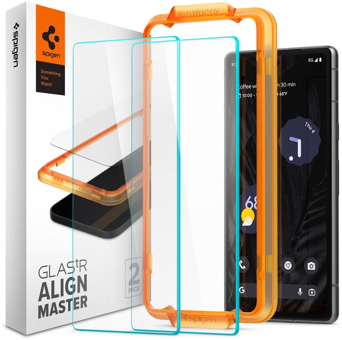 Spigen Glass Align Master Clear 2 Pack Google Pixel 7a üvegfólia