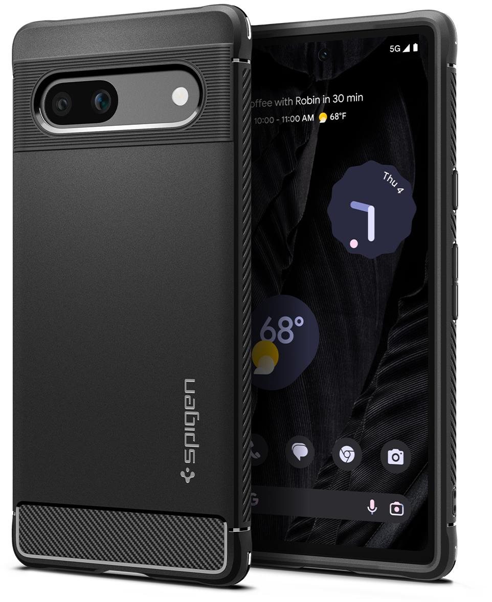 Spigen Rugged Armor Google Pixel 7a tok, fekete