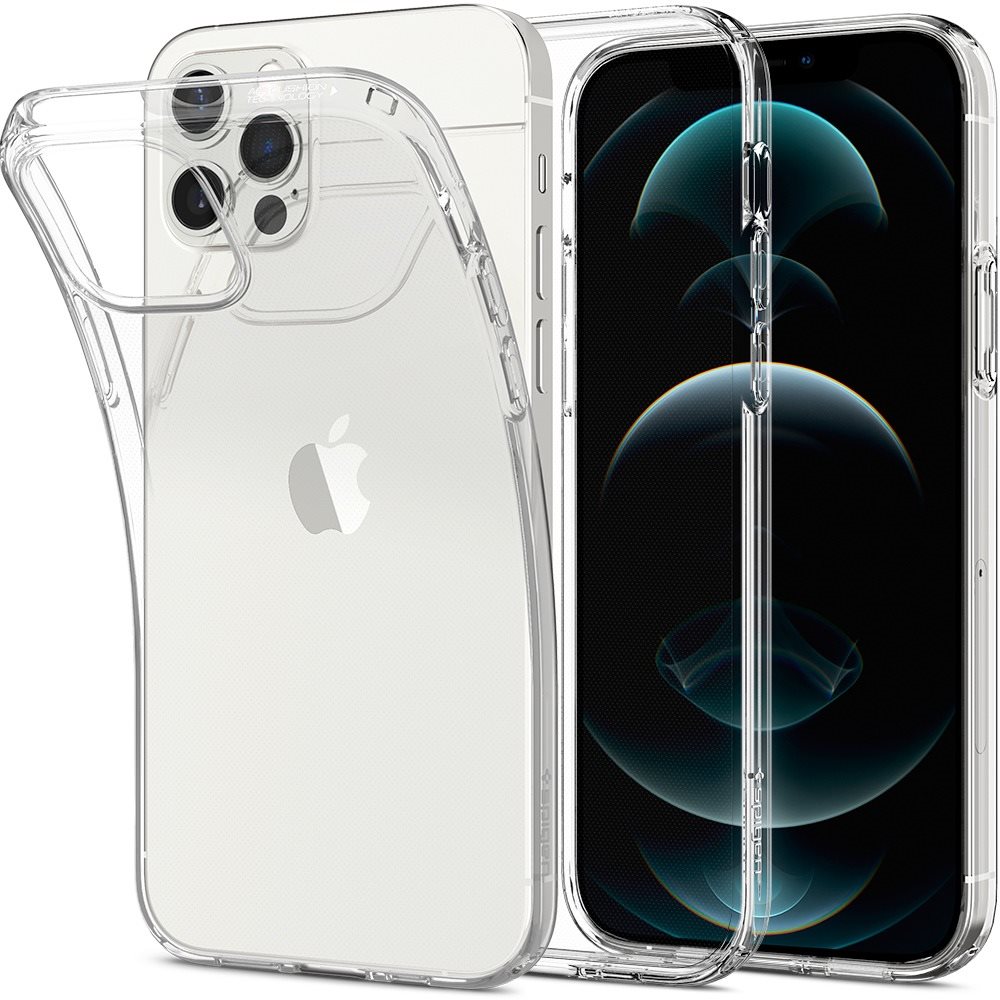 Telefon tok Spigen Liquid Crystal iPhone 12/iPhone 12 Pro átlátszó tok
