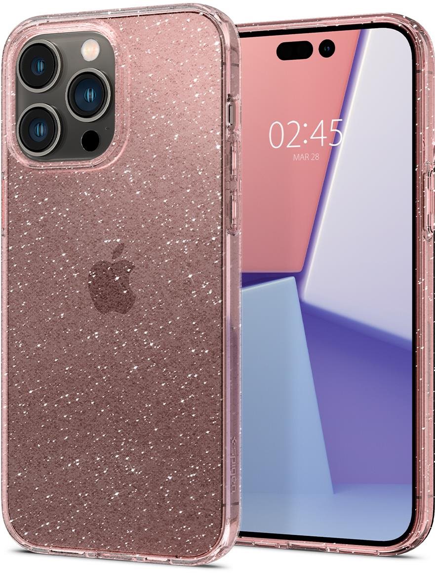Spigen Liquid Crystal Glitter Rose Quartz iPhone 14 Pro tok
