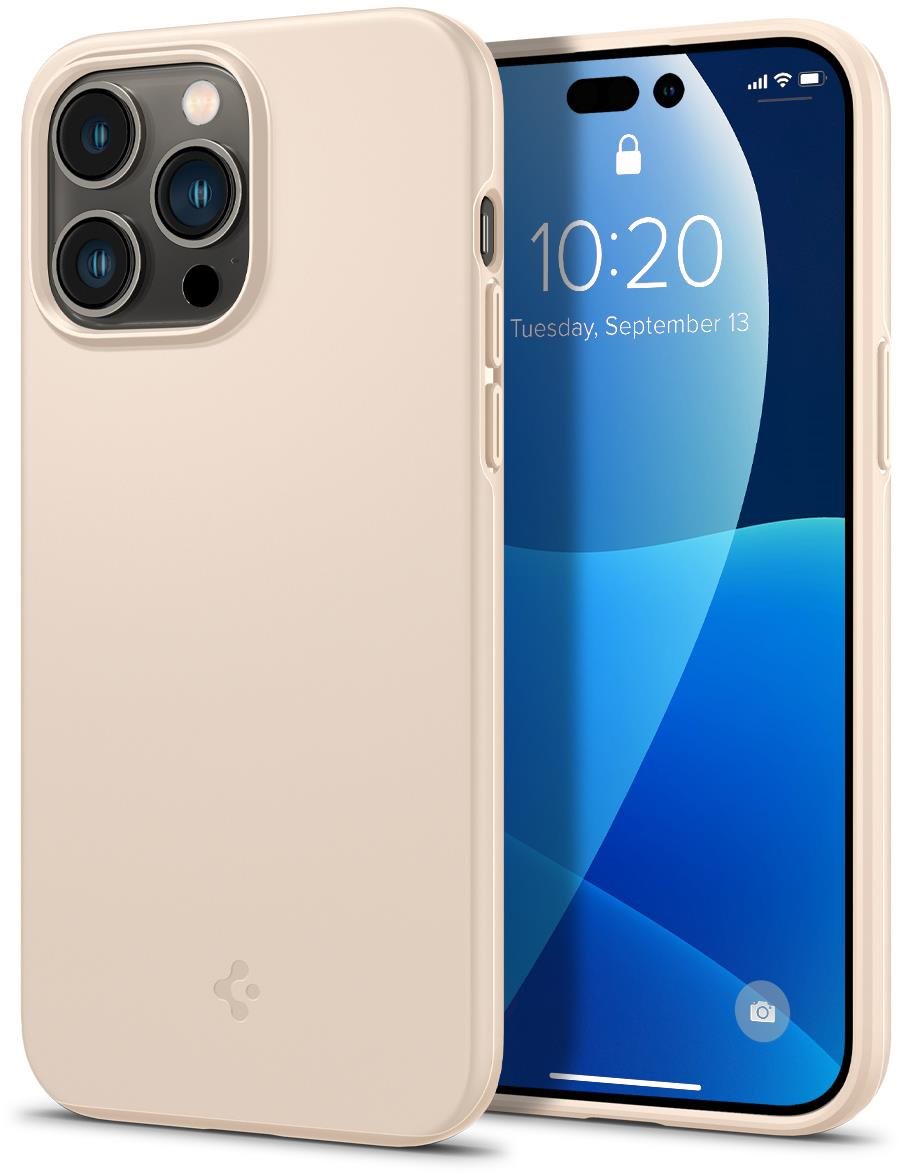 Spigen Thin Fit iPhone 14 Pro Max homokbézs tok