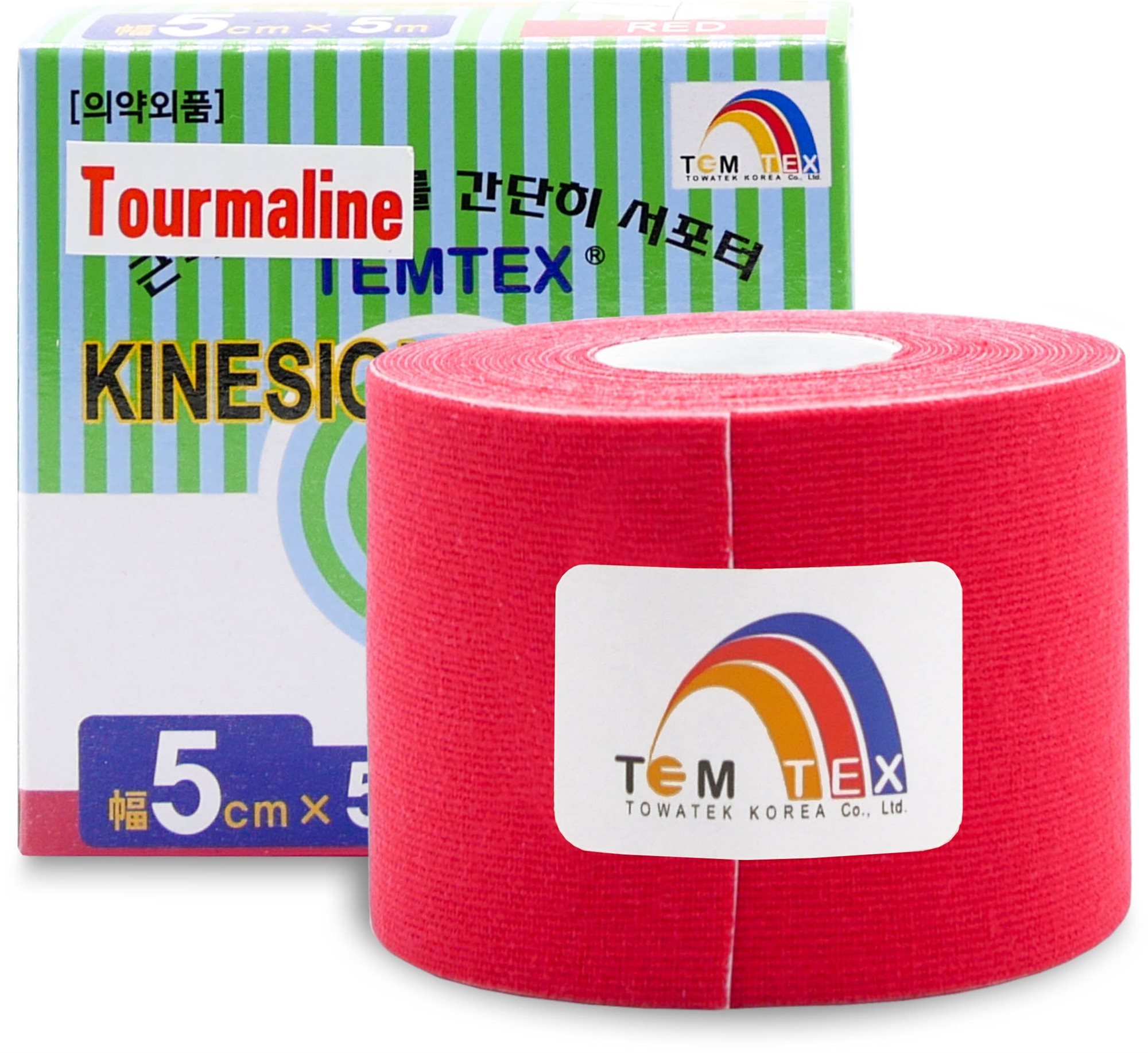 Temtex Tourmaline piros 5 cm-es kineziológiai szalag