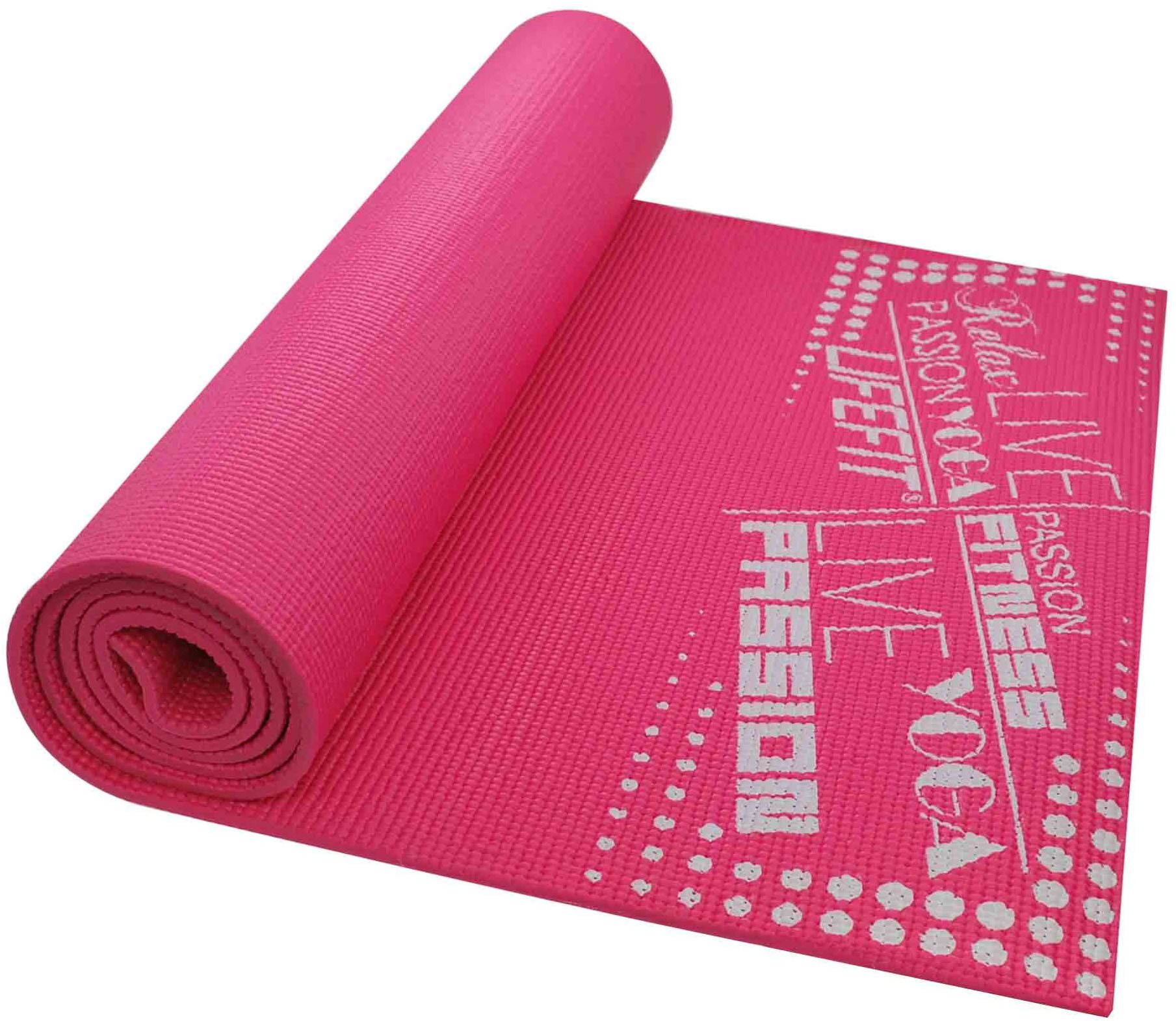 Lifefit Slimfit edzőszőnyeg, világos rózsaszín