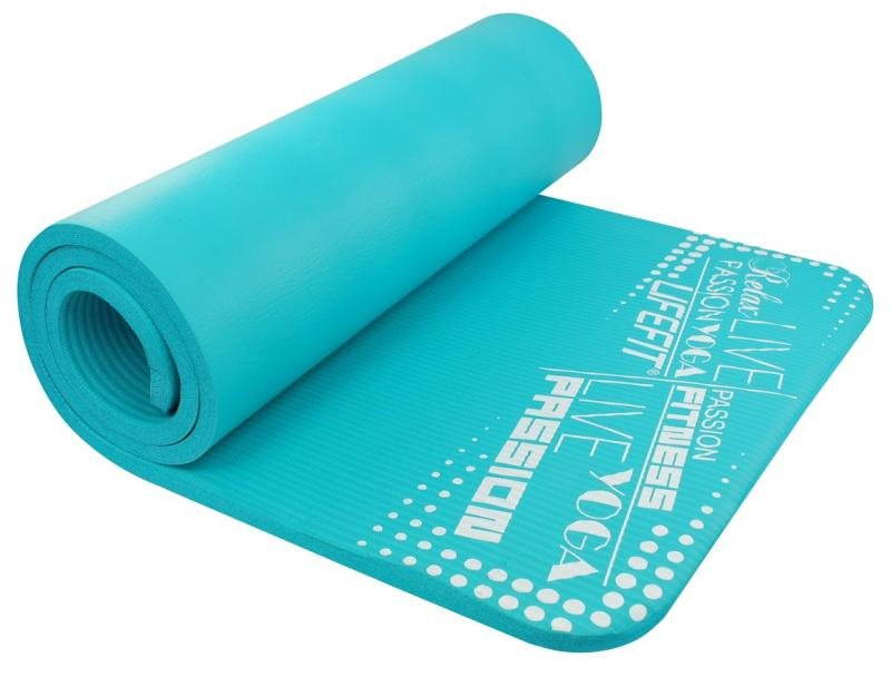 Lifefit Exkluzív yoga mat, világos türkiz