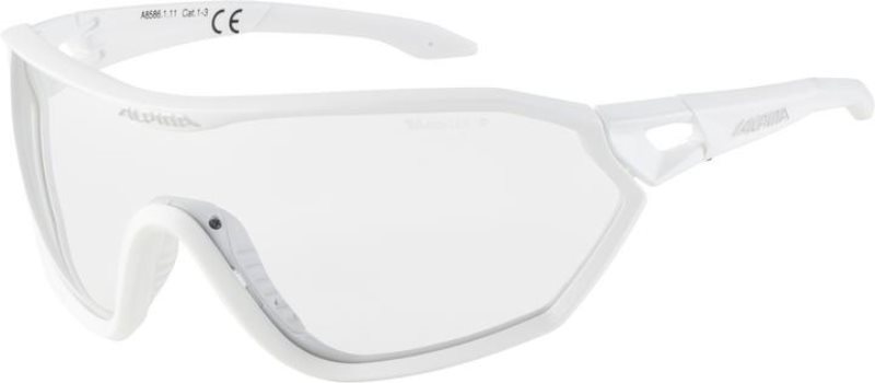 Kerékpáros szemüveg Alpina S-WAY VL+ white matt