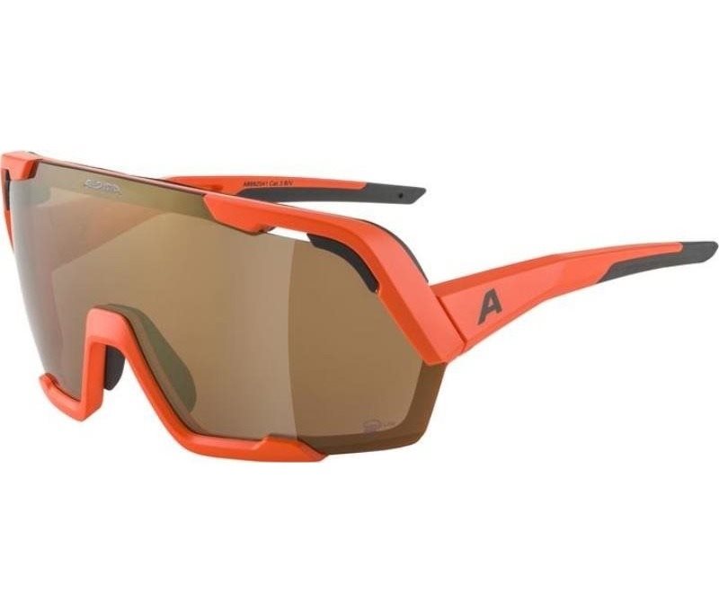 Kerékpáros szemüveg Alpina Rocket Bold Q-Lite pumkin-orange matt