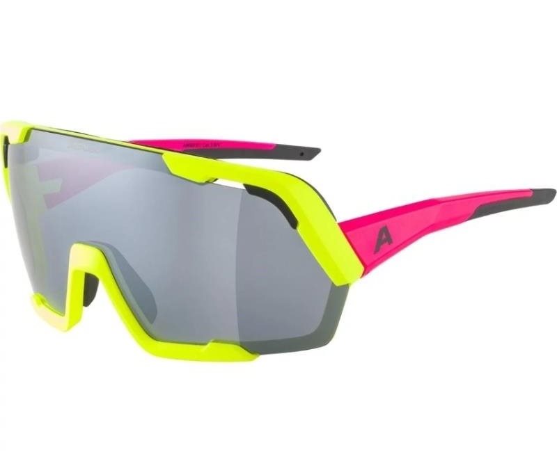 Kerékpáros szemüveg Alpina Rocket Bold neon-pink yellow matt