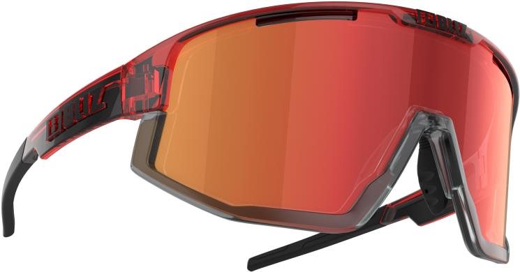 Kerékpáros szemüveg Bliz Fusion Transparent Red Brown w Red Multi Cat.3