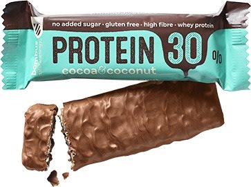 Raw szelet Bombus Raw Protein 30% Cocoa & Coconut 50 g, 20 db