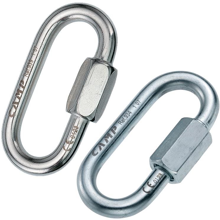 Camp Oval Quick Link 8 mm zinc plated steel