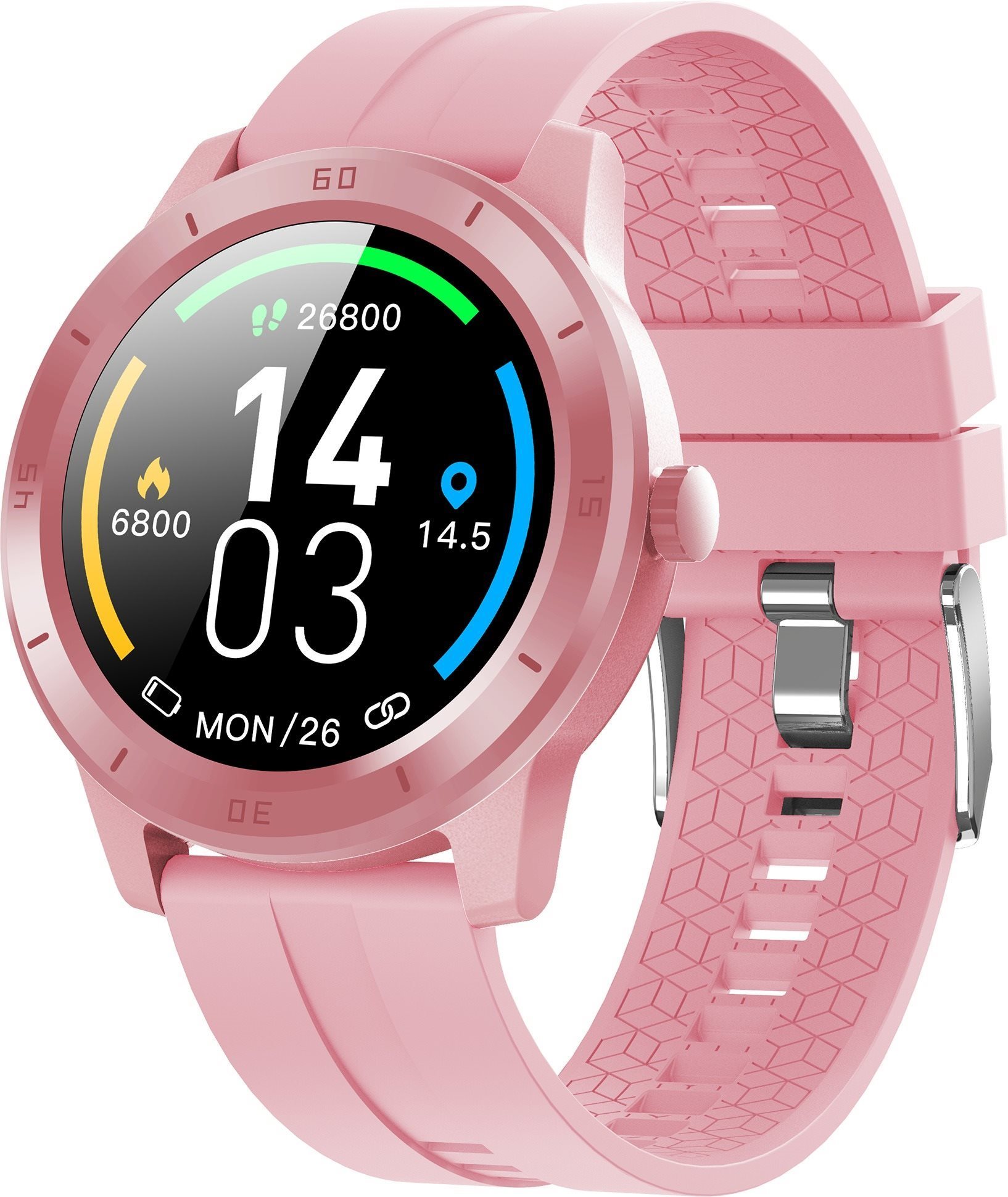 WowME Smart Watch DBT-GSW10 GPS rózsaszín