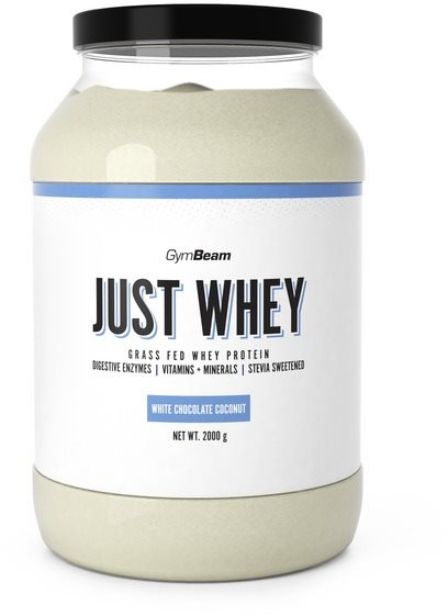 GymBeam Protein Just Whey 2000 g, white chocolate coconut