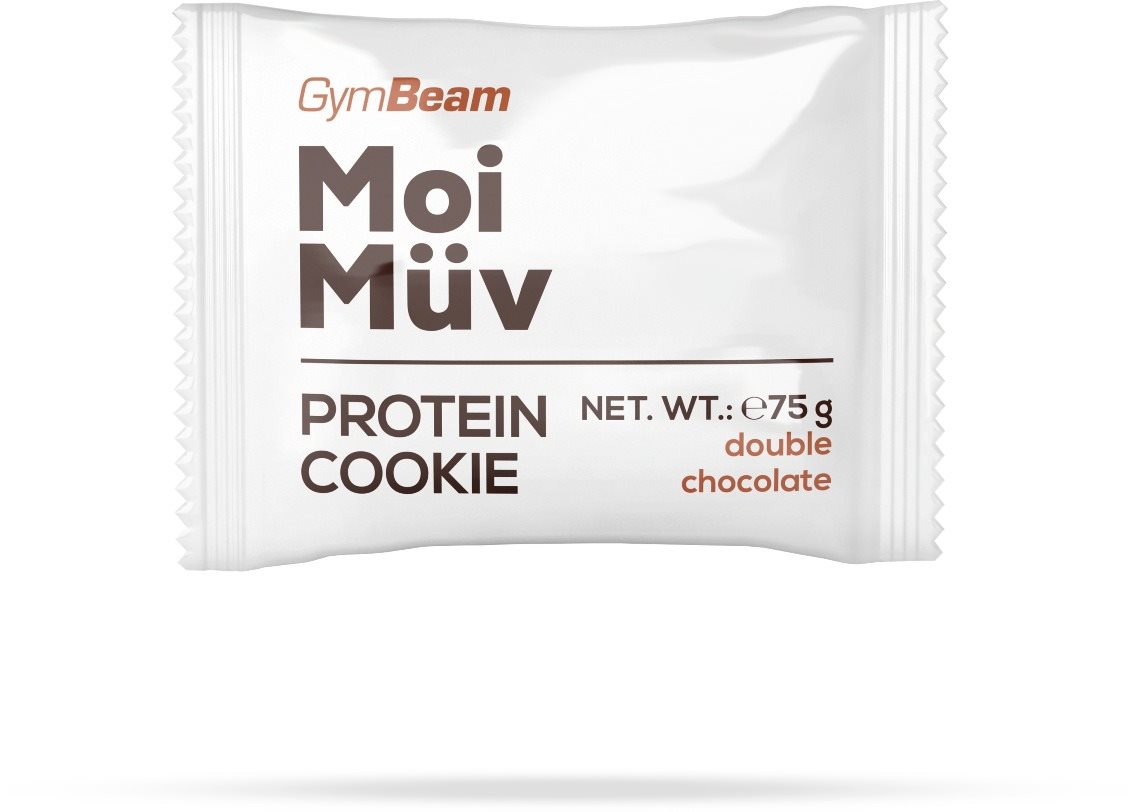 GymBeam MoiMüv Protein Cookie 75 g, dupla csokoládé