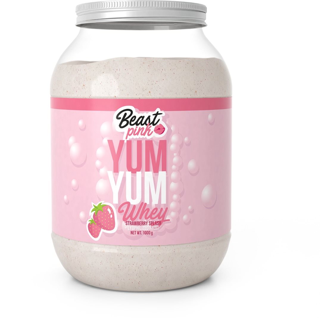 BeastPink Yum Yum Whey Protein 1000 g, strawberry splash
