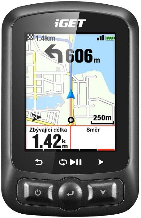 iGET CYCLO SZETT C250 GPS navigáció, AC200 tartó, AC61 pedálfordulat érzékelő, AS250 tok, AHR4 mellkaspánt