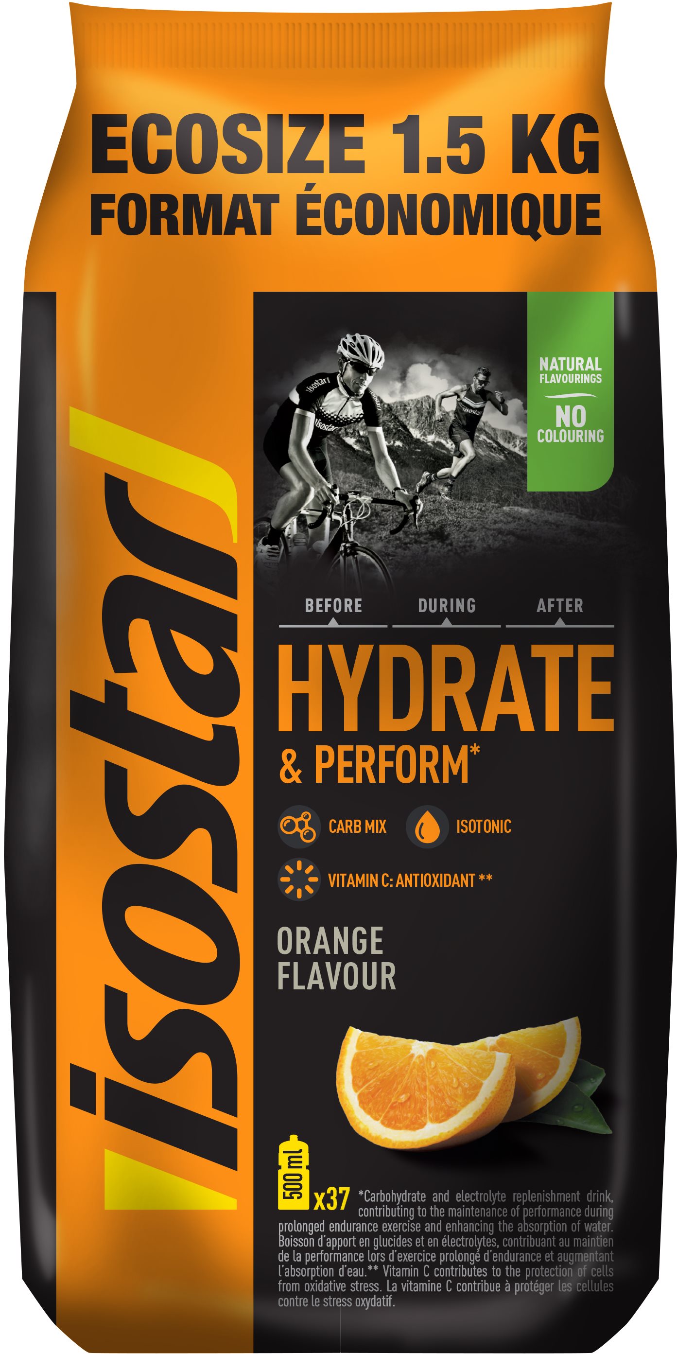 Izotóniás ital Isostar Hydrate & Perform Powder 1500g, narancs